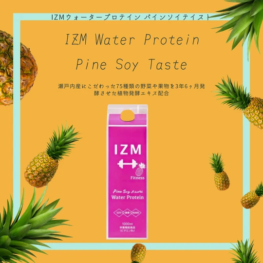 画像1533：IZM ウォータープロテイン パイン味